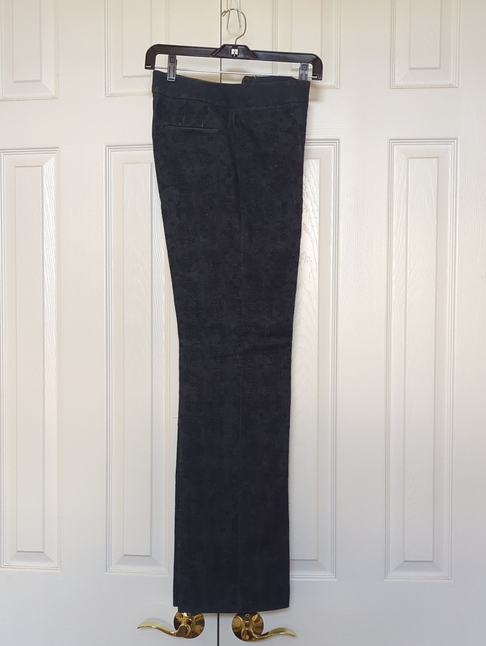 Anne Klein Denim Trousers Flocked  Size 4